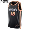 Atlanta Hawks Clint Capela 15 Nike 2022-23 City Edition Musta Lasten Pelipaidat Swingman